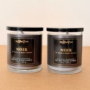 2 X Bath & Body Works The Men's Shop Noir 8oz Single Wick Candle